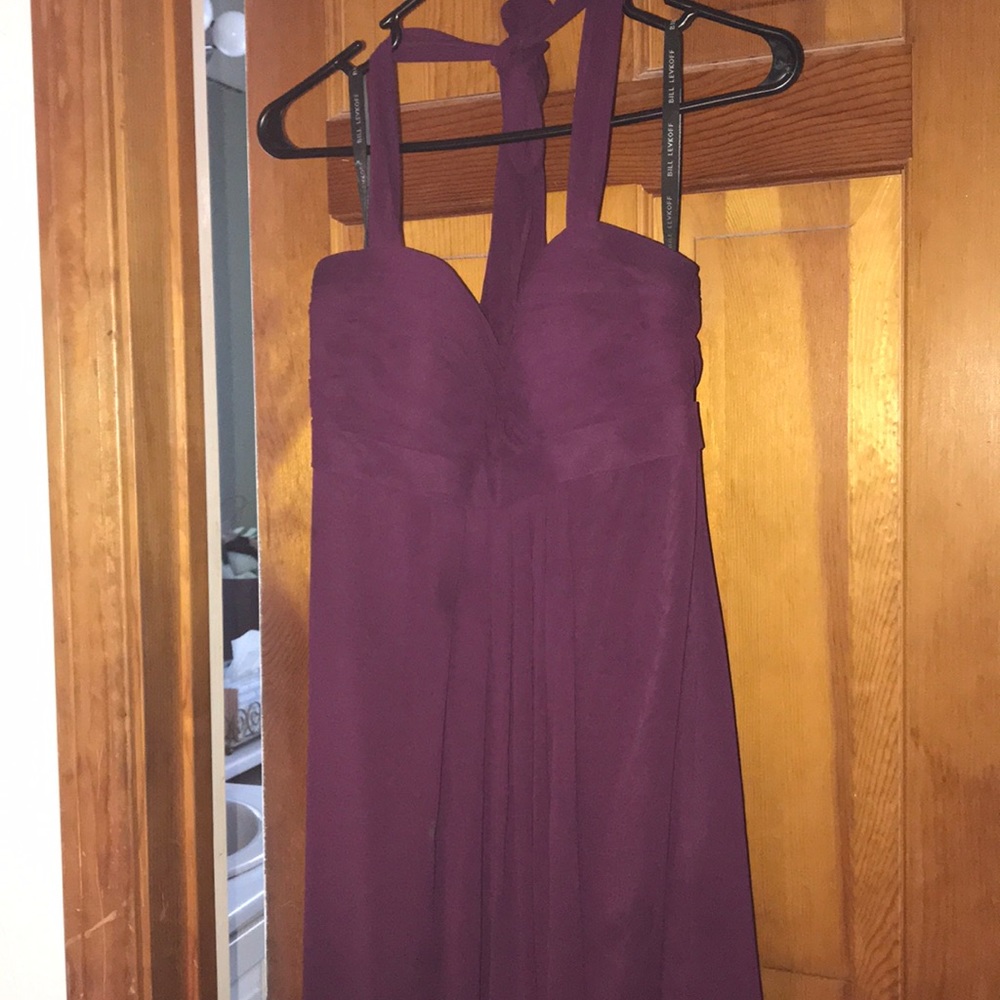 Wine bridesmaid dress